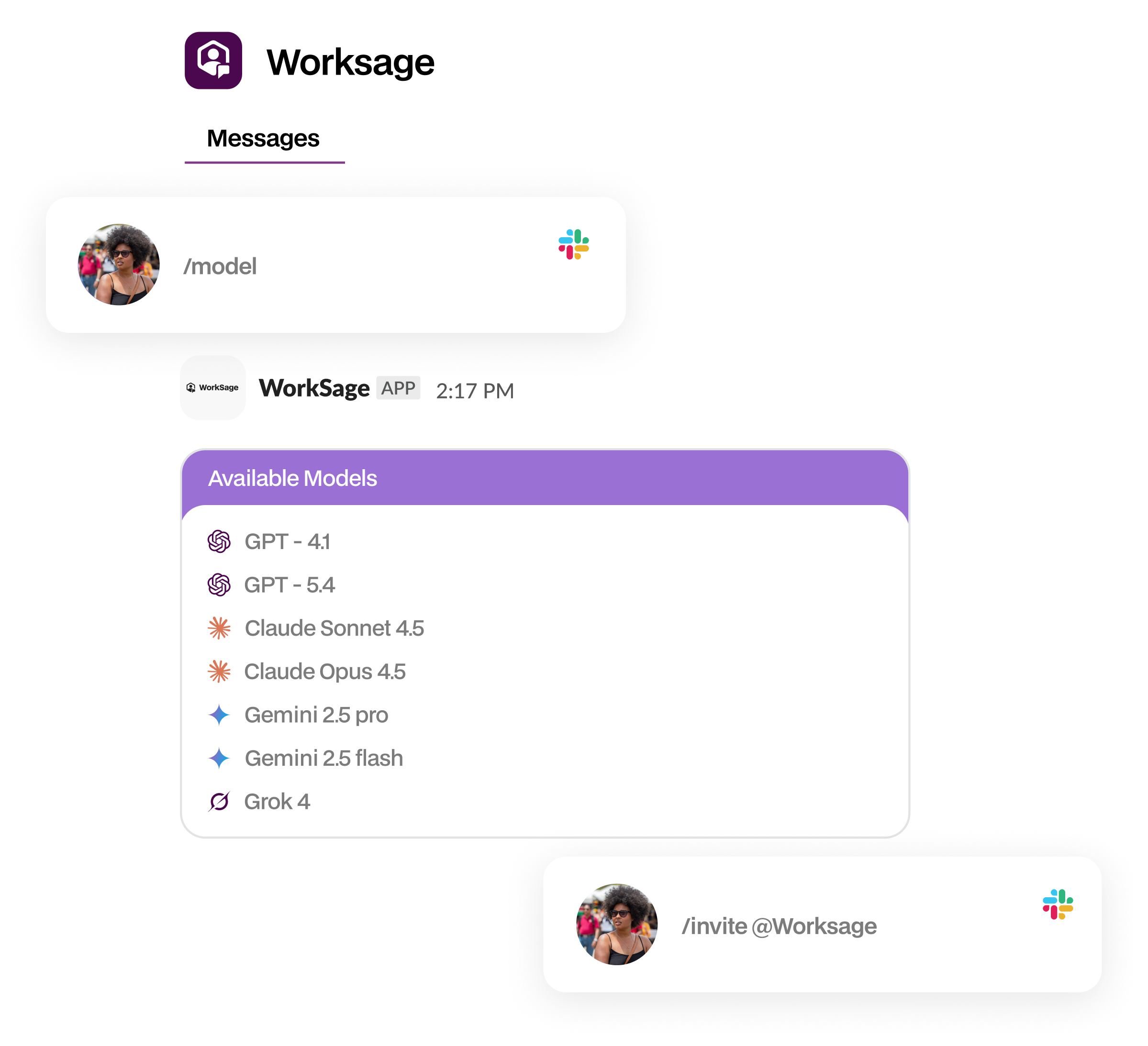 How to use Sage in Slack